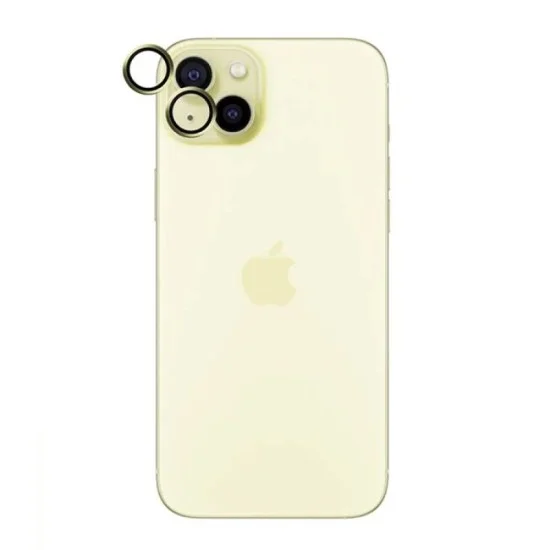 Panzerglass&trade; Hoops Camera Lens Protector Iphone 15 | 15 Plus - Yellow